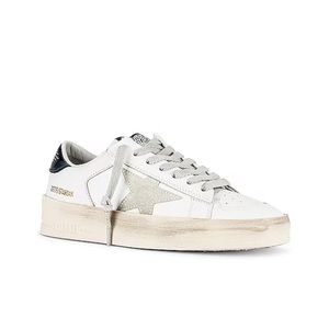 Men golden goose Stardan Sneaker in White, Ice, & Black
Golden Goose